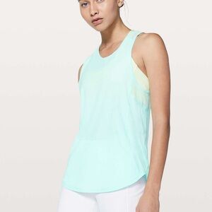 Lululemon Sculpt Tank Mesh Mint Green Racerback Athletic Top Size 8 no tag